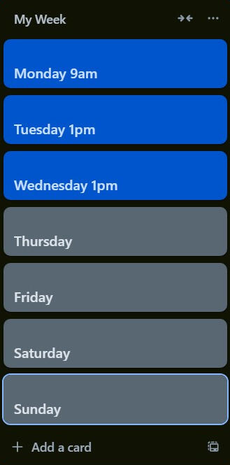 Empty Week