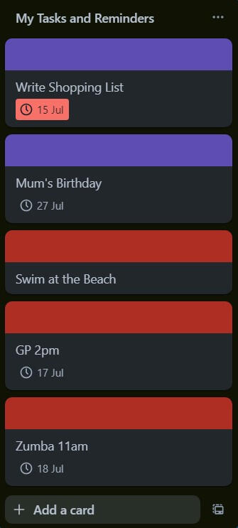 Tasks and Reminders Added